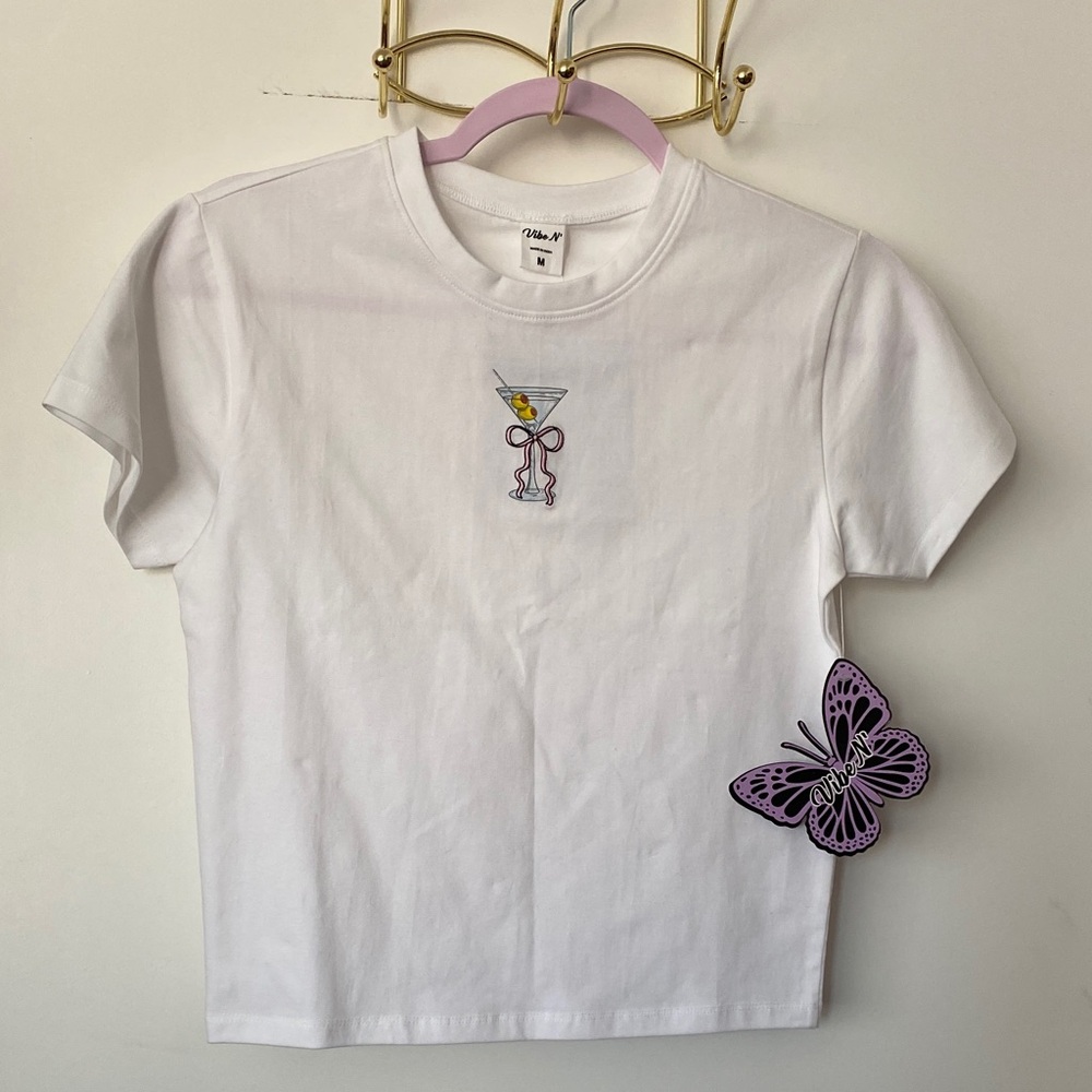 Martini Babydoll Tee Shirt NWT 🎀